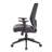 Swivel Task Chair, Black Mesh, Gray Antimicrobial Vinyl, Foam