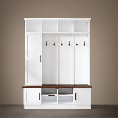 Versatile Hall Tree with Multiple Storage Options and Stylish Design by Red Barrel Studio