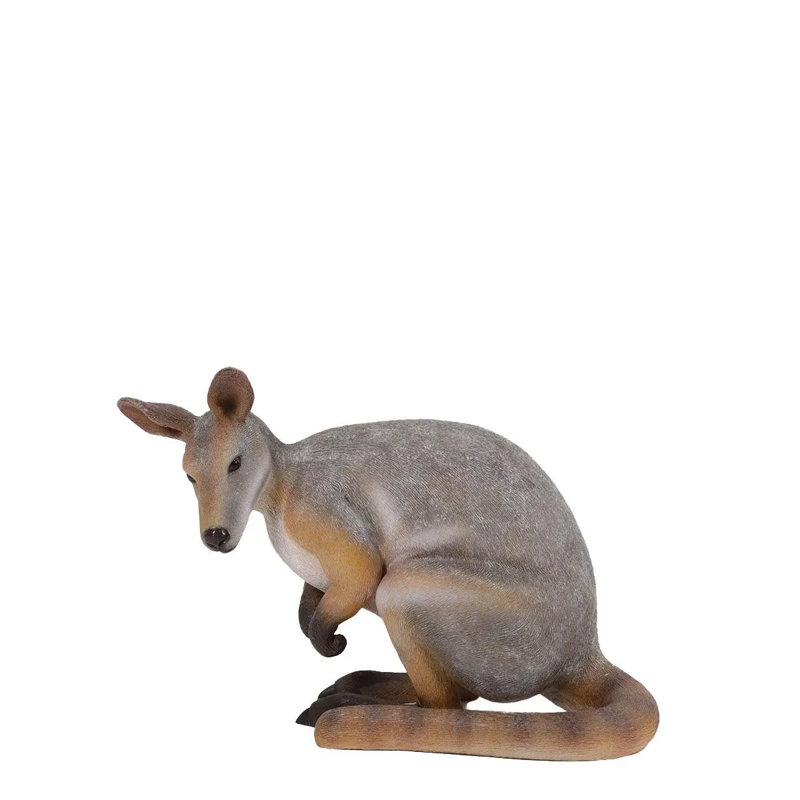 Statue kangourou accroupi Wallaby