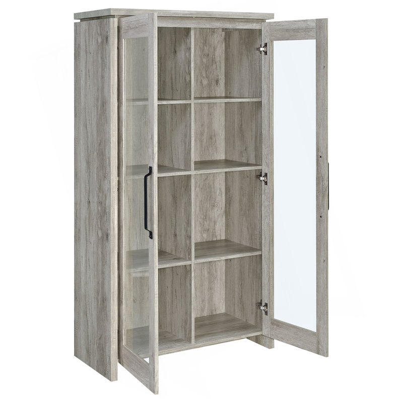 Armoire haute en bois d'ingénierie Myerson Grey Driftwood