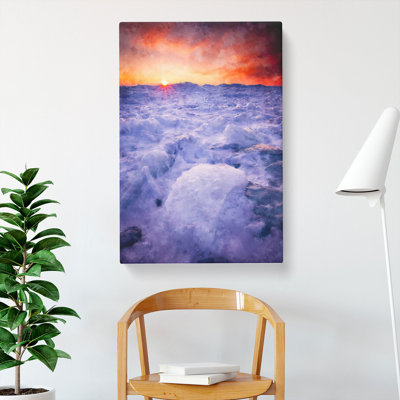 Field Of Ice - Wrapped Canvas