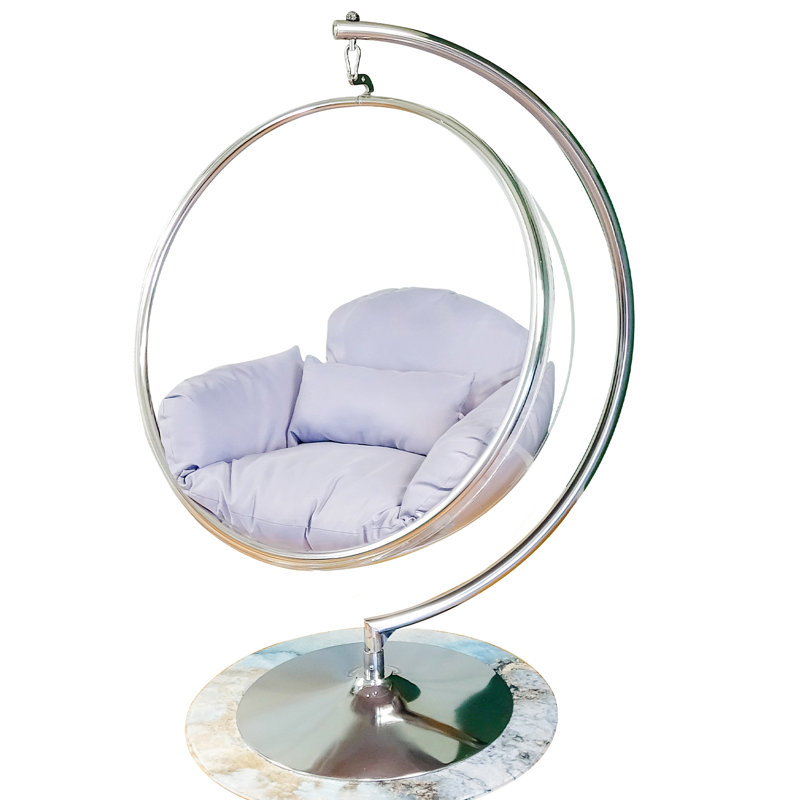 Balancelle avec support, Chrome / gris