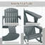 Chaise berçante Adirondack Outsunny
