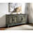 Rustic Gray Finish Console Cabinet