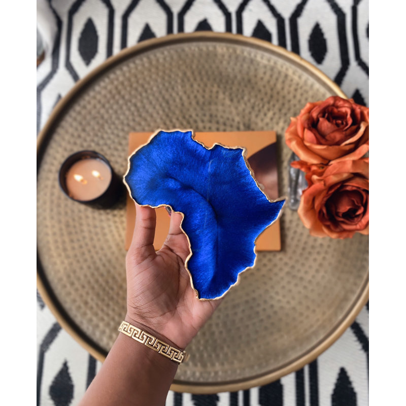 Sous-verres indigo d'Afrique