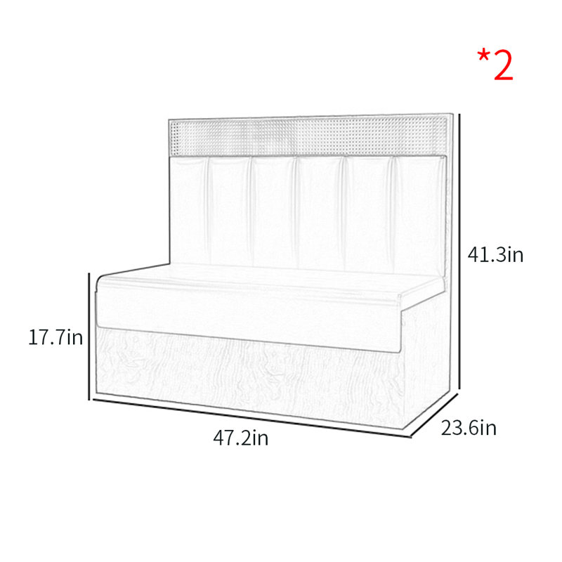 Banc rembourré en similicuir Modern Modern, Vert foncé