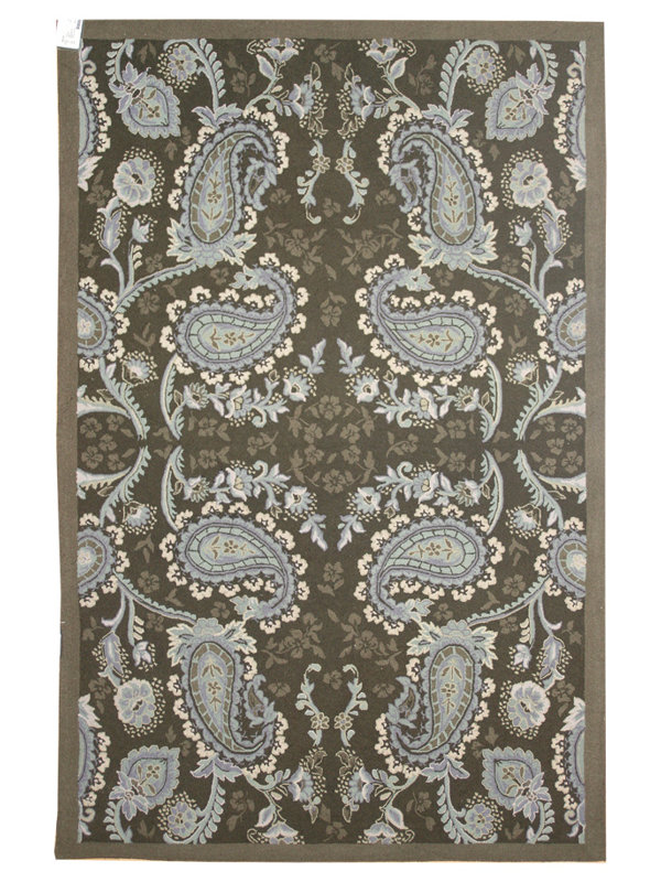 Tapis unique brun / beige 5 pi x 8 pi One-of-a-Kind
