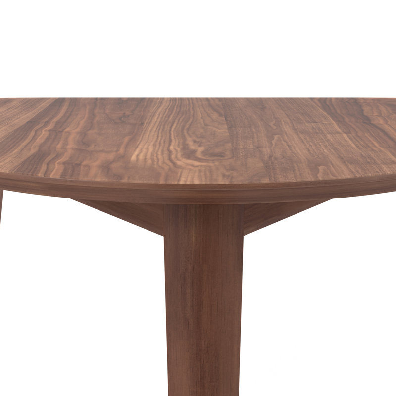 Ensemble de salle à manger en bois 3 pièces avec table de coin et 2 chaises Lyan, Noyer / beige