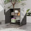 Storage Cabinet With 1 Shelf - Waterproof UV-Resistant 33.5×15.1×34.3 In (Black)-123436024
