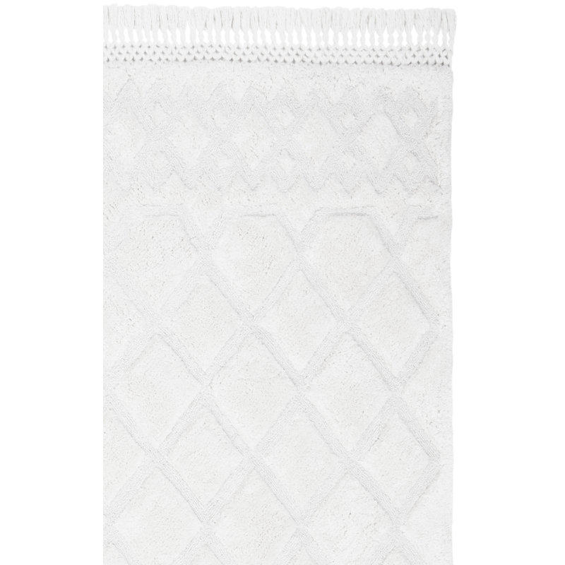Tapis ivoire touffeté à la main Powell, Rectangle 10 pi x 14 pi