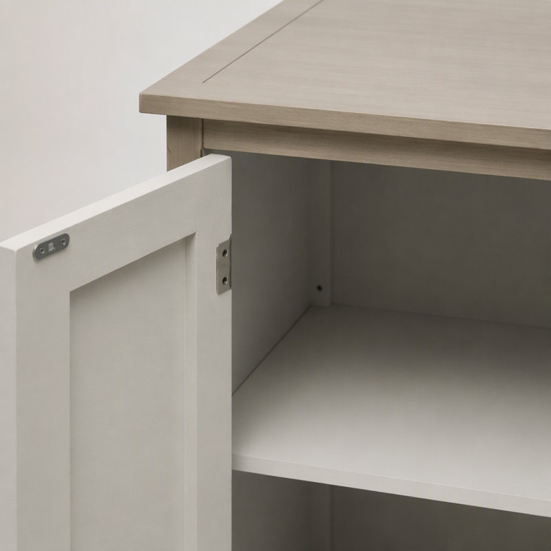 Armoire à deux portes pour un décor de style américain, idéale pour la chambre à coucher, le salon et le bureau, offrant un grand espace de rangement