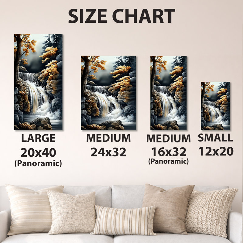 «Fall», reproduction d'art en métal, L 12 po x H 20 po