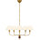 Griffin 31" Chandelier with Linen Shades