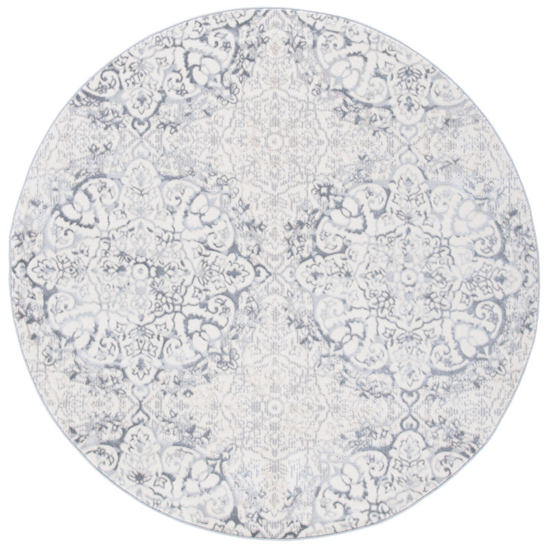 Mcmillen Performance Ikat Rug, Round 6'7"