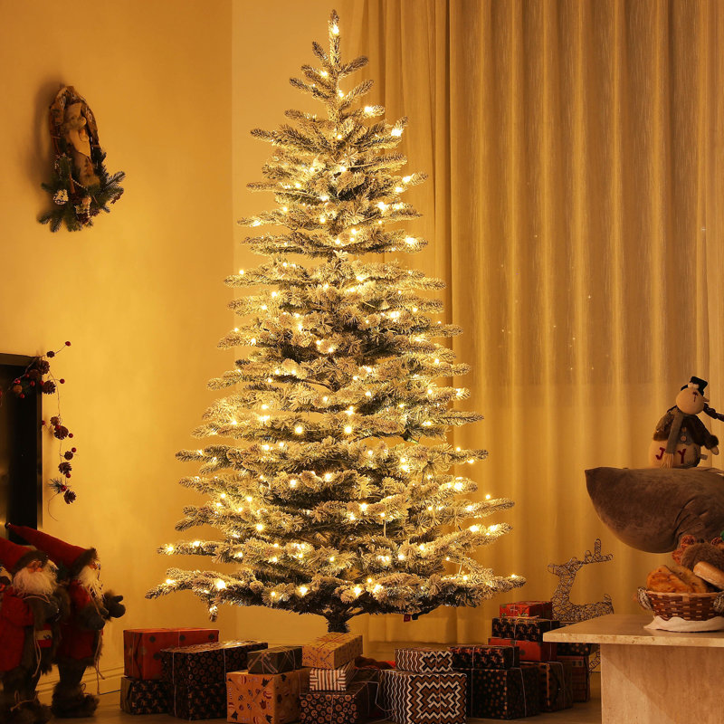 Christmas Tree With 400 And 47.2" Diameter For Luxurious Decoration 13" Width Led Lights Compact Storage