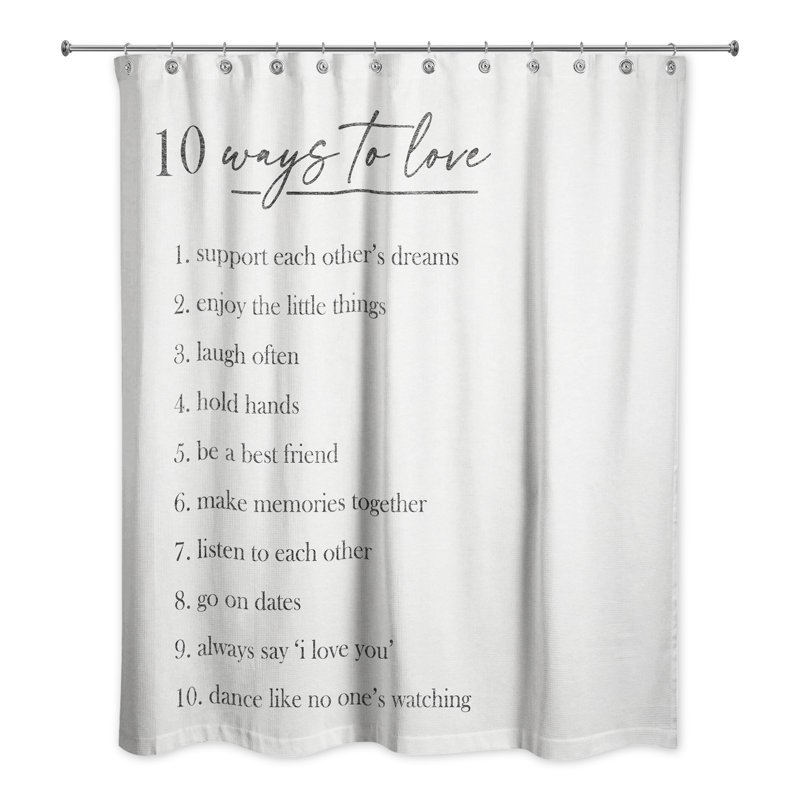Rideau de douche Ten Ways to Love