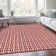 Premium Machine Washable Prisco Red Rug