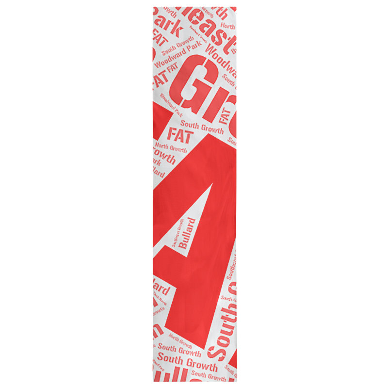 Chemin de table, 72 po x 16 po, Rouge, Fresno