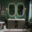 Grand lavabo de salle de bain indépendant, lavabo blanc intégré-195983438-195983436