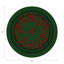 Christmas Berries Vegan Leather Round Pebble Placemat-535729859