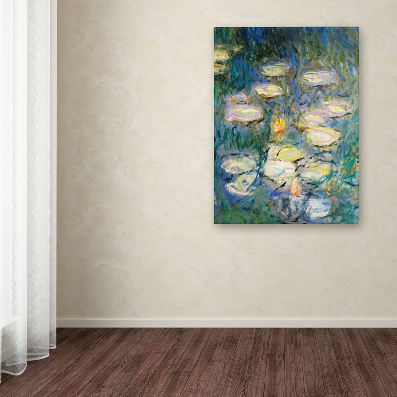 Nymphéas V 1840-1926 par Claude Monet, reproduction sur toile, H 24 po x l 18 po x P 2 po