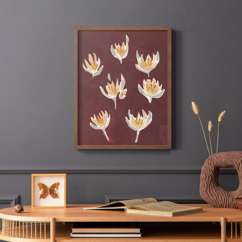 «Pink Potpourri I», reproduction encadrée - bois massif, Brun, H 10 po x l 8 po