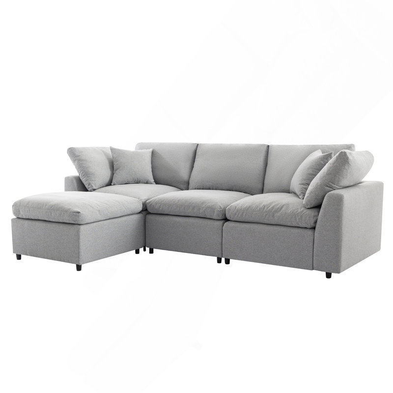 Canapé modulaire rembourré en duvet rembourré