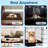 Self Warming Cat Mat - 25x18in Thermal Dog Crate Pad with Removable Washable Sherpa Cover and Reflective Insulation Layer for Self Heating - Pet Supplies for Small Dogs and Cats by PETMAKER (Brown)-70834438-70834441