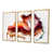 Toile avec cadre flottant or