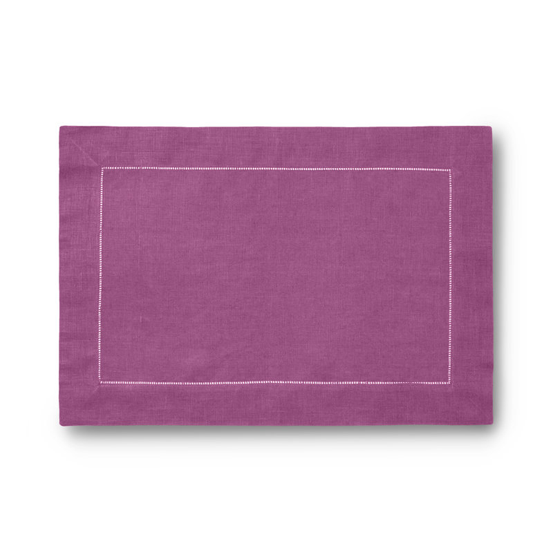Festival Linen Rectangle Placemats, Orchid