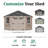 Colonial Five Corner Outdoor Wood Storage Shed-116179269