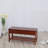 Quality Solid Wood Shoe Bench With Storage, Cherry