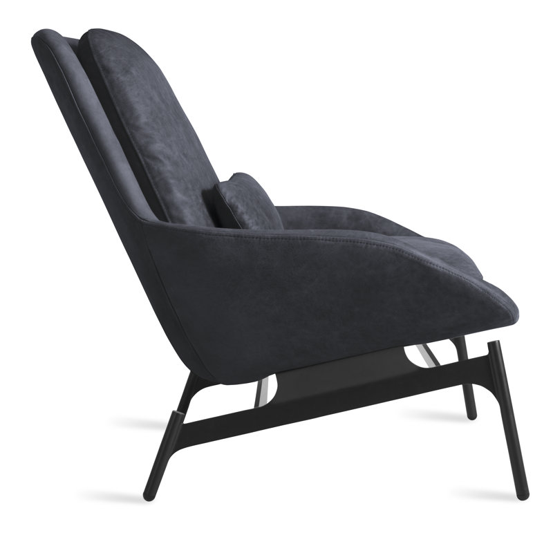 Field Lounge Chair, Ink Genuine Leather