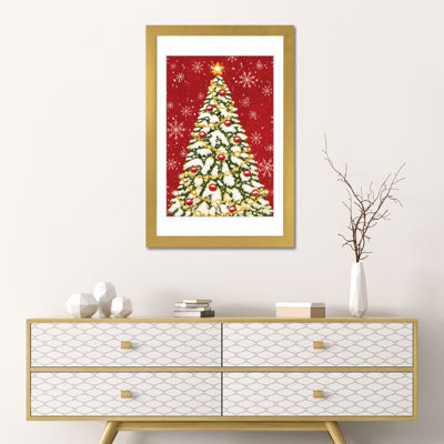 Oh Christmas Tree - reproduction d'art murale - papier d'art encadré