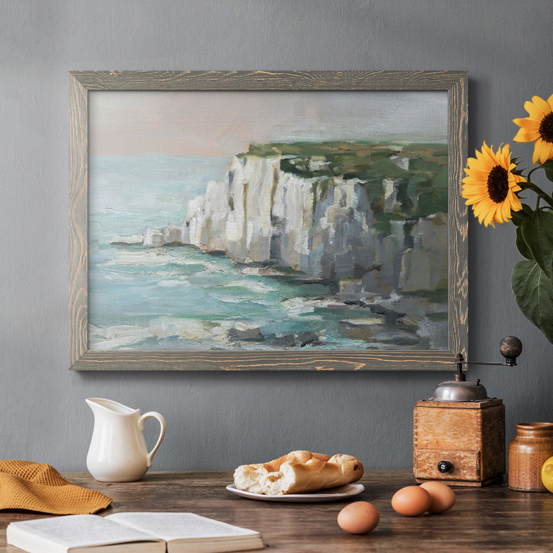 Falaises de la mer blanche II, Gris, H 22 po x l 32 po x P 1,5 po
