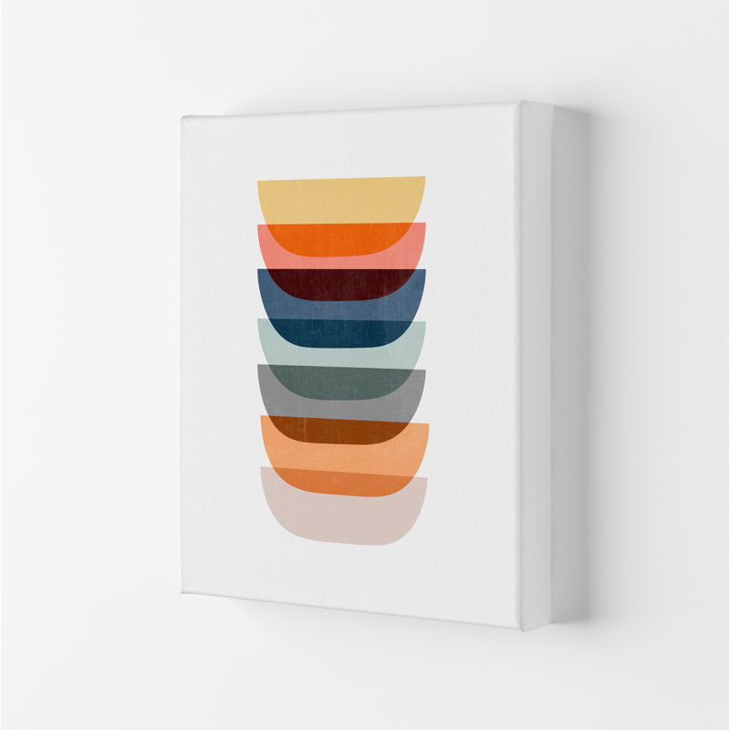 Abstract Mid Century Art C - Print, No Frame, 84cm H x 59cm W x 1cm D