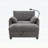 Modern Cloud Chaise Lounge with Storage Ottoman