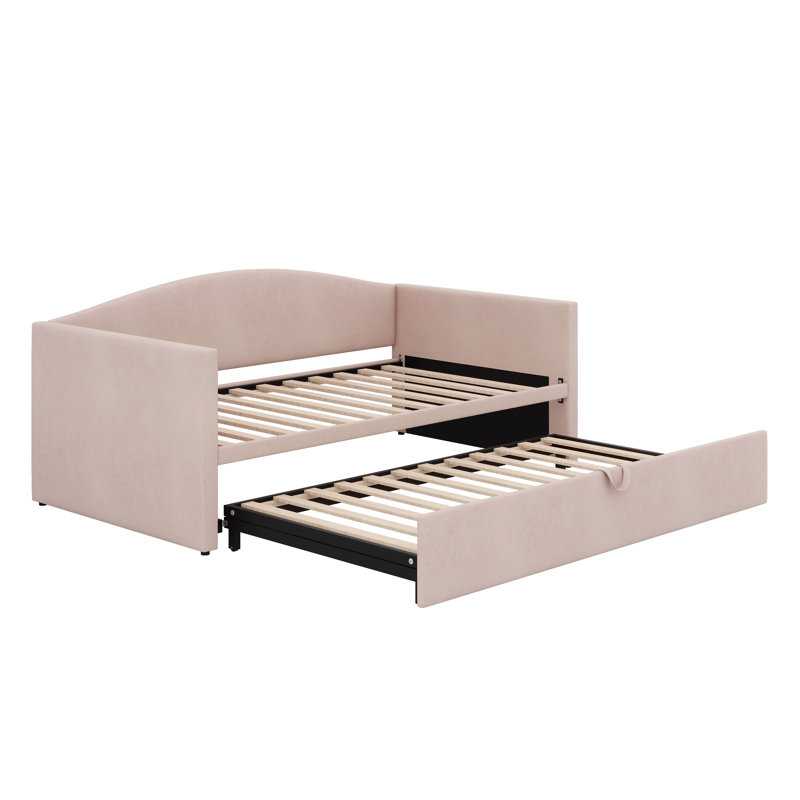Lit de jour avec couchette extensible, Rose