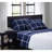 Truly Soft Printed Windowpane Microfiber Standard Plaid Sheet Set-2044706188-2044706189