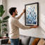 Blue Radiance Botanical - Framed Print-1936869393-1936869397