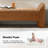 Arlesia Modern 57"W Chenille Fabric Easy Assembly Upholstered Bench-1285073275