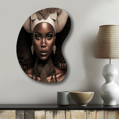 Luciani - African American Boom Shape - Assymterical Metal Wall Art