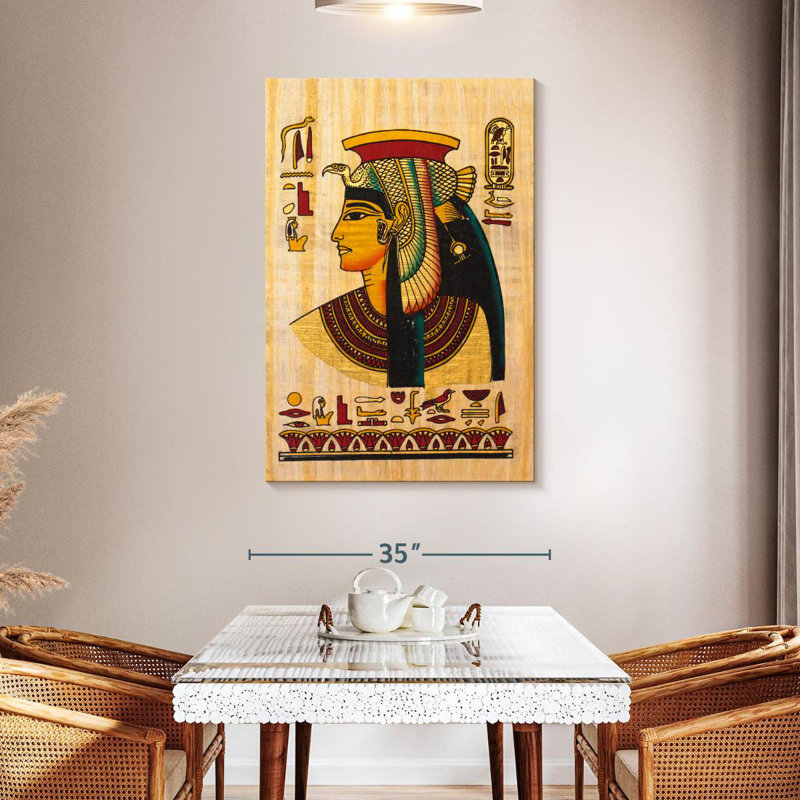 Papyrus égyptien Leisha Nefertiti, H 48 po x l 32 po