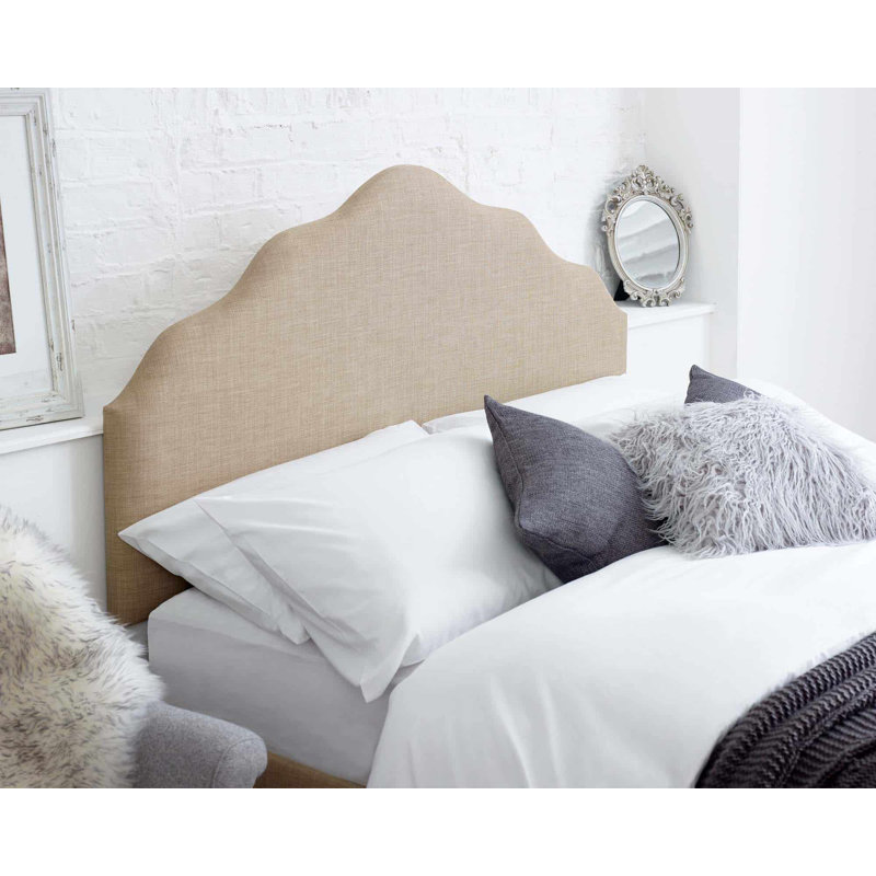 Aimantas Upholstered Headboard, Mink, Small Double (4')