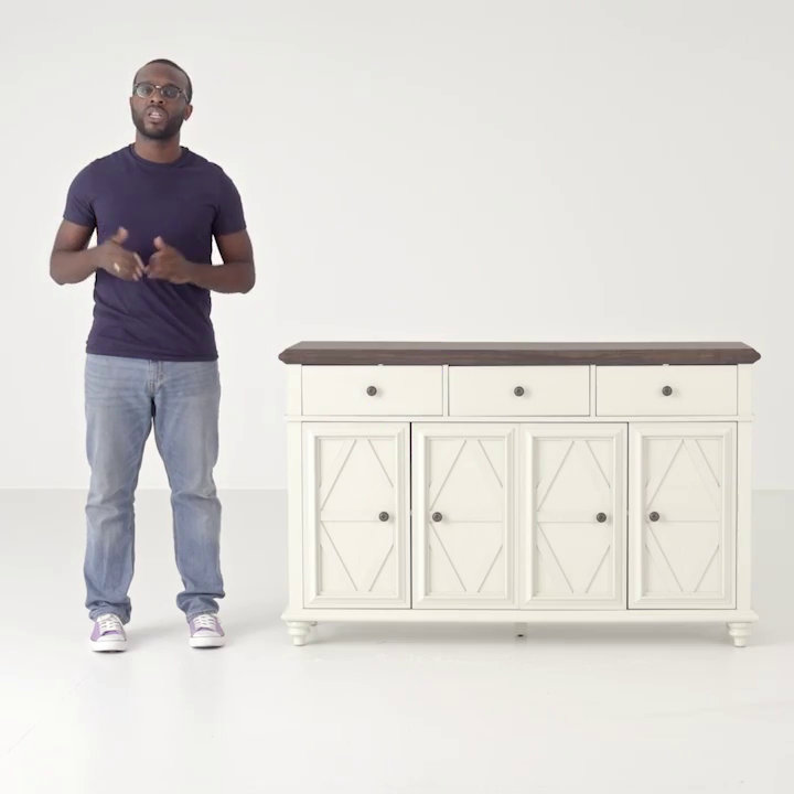 August Grove® Saskia 4-Door 3-Drawer Sideboard With Farmhouse