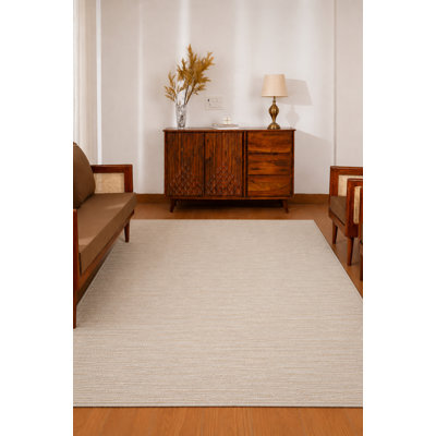 Tapis Heller noué à la main en jute Sumak écologique - 183 x 183 cm, carré, couleur camel, motif uni, poils longs, fibre naturelle, tapis intérieur/extérieur fait main pour salon, chambre