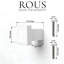 ROUS Hardware Art Deco Square Knob-953590623