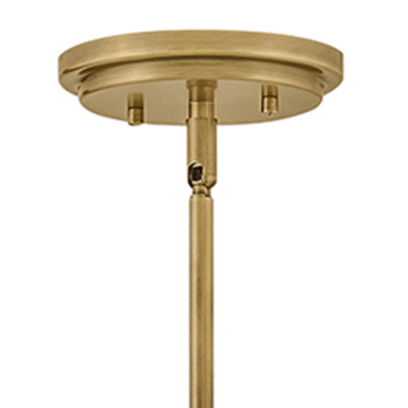 Somerset 1 - Light Semi Flush Mount, Heritage Brass