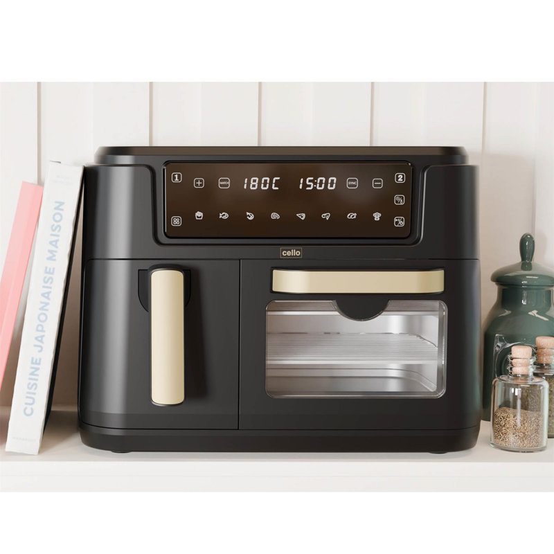Cello Dual Zone Airfryer and Home Oven, Black