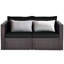 59'' Wide Straight Wicker Loveseat with Cushions-1823065361
